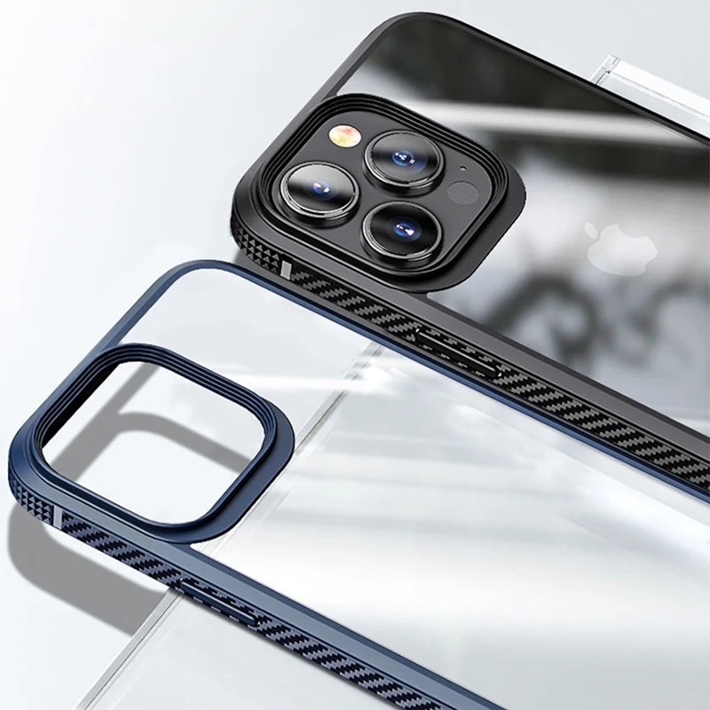 Luxury Transparent Shockproof iPhone Case