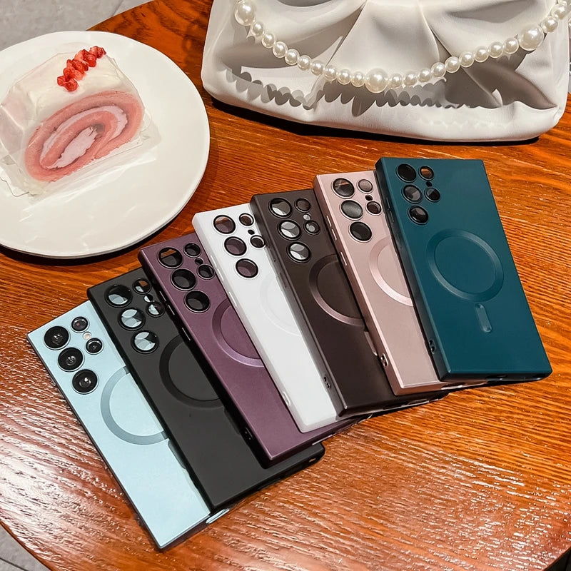 Luxury Magnetic Soft Case for Samsung Galaxy S23 S22 S21