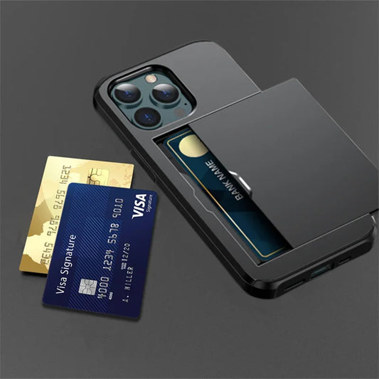 IPhone Slide Wallet Credit Card Phone Case