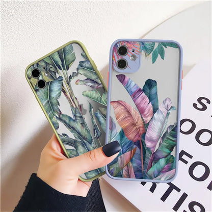 Palm Tree Leaves iPhone Case - Shockproof Cover