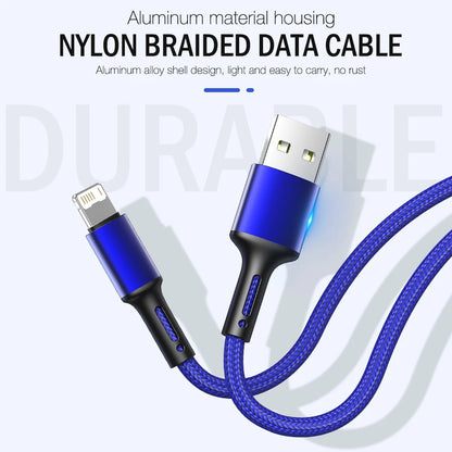 Fast Charge USB Cable for iPhone - 3m Data Charger Wire